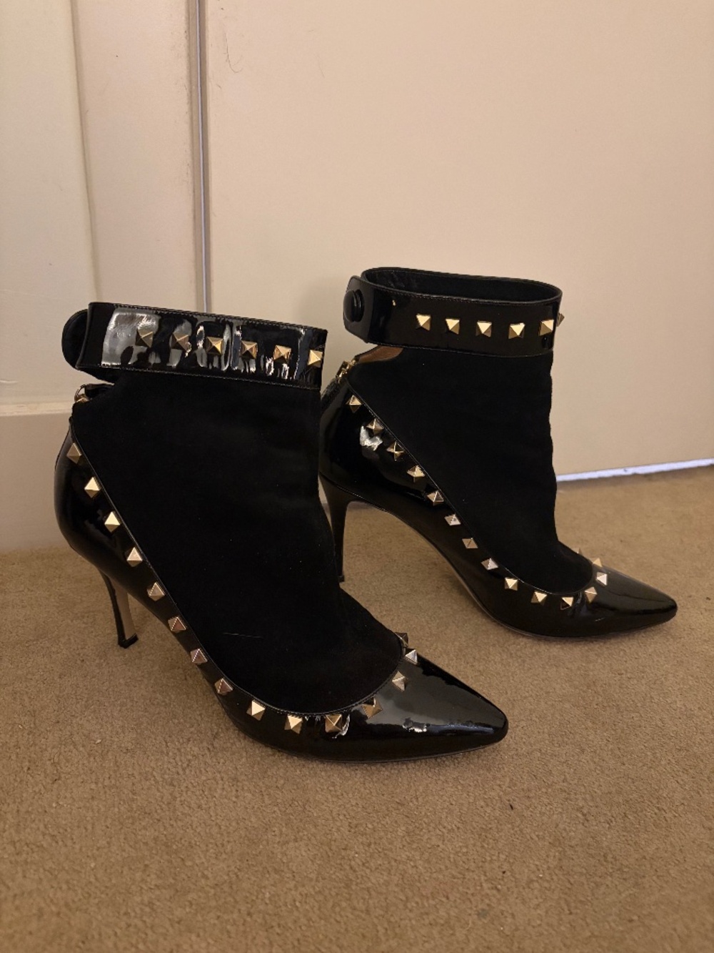 Valentino Studded Bootie Heel